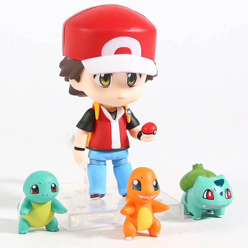 Pokemon 425 Ash Ketchum Action Figure Collectible Model Toy 10cm