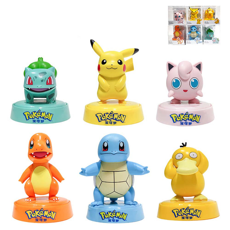 Pokemon Aromatherapy Solid Balm Pikachu Psyduck Squirtle Charmander Jigglypuff Bulbasaur Action Figure