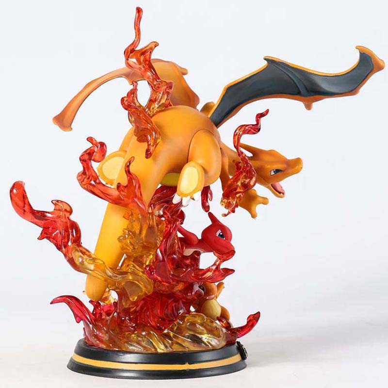 Pokemon Charizard Action Figure Collectible Model Toy with Light 26cm