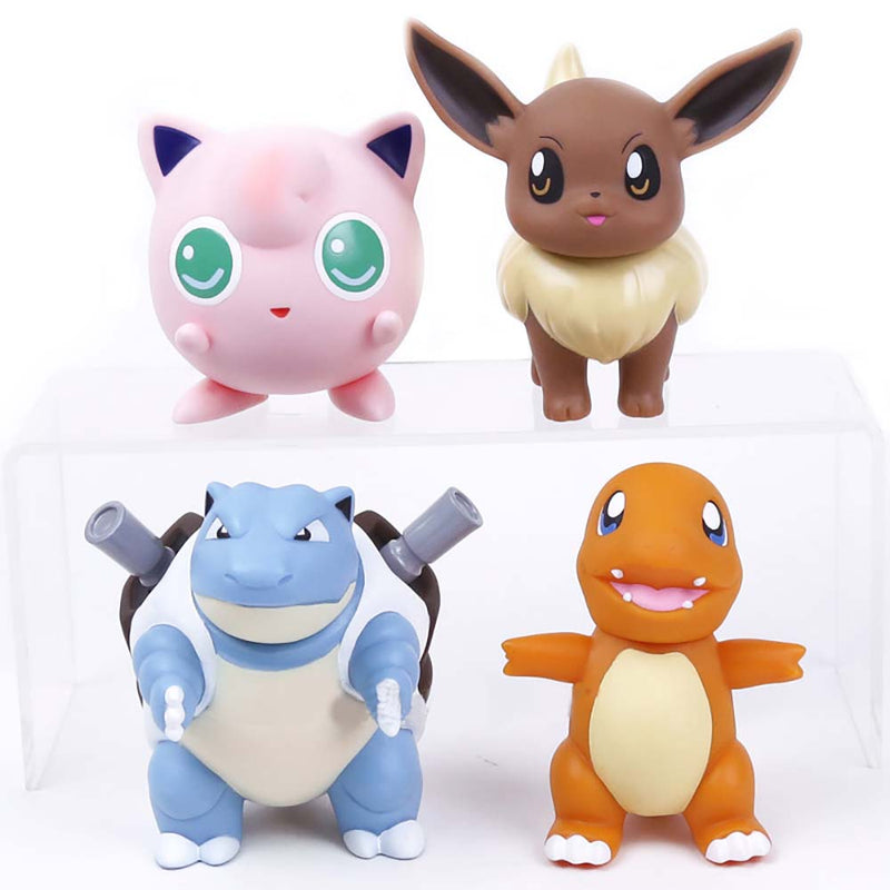 Pokemon Charmander Eevee Jigglypuff Blastoise Action Figure Collectible Model Toy