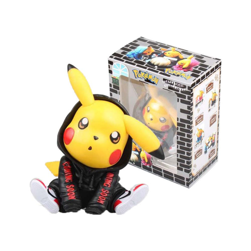 Pokemon Fashion Clothes Pikachu Action Figure Model Toy 12cm