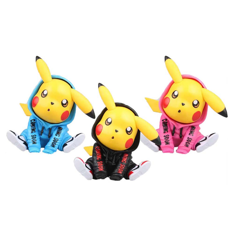 Pokemon Fashion Clothes Pikachu Action Figure Model Toy 12cm