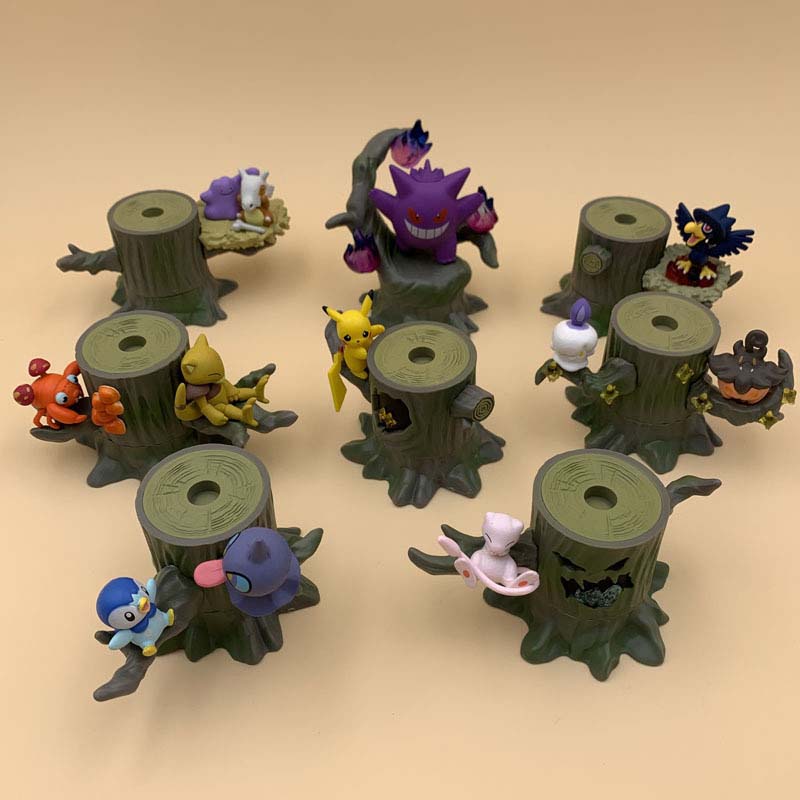 Pokemon Forest Series Mini Action Figure Model Toy 5cm 8pcs