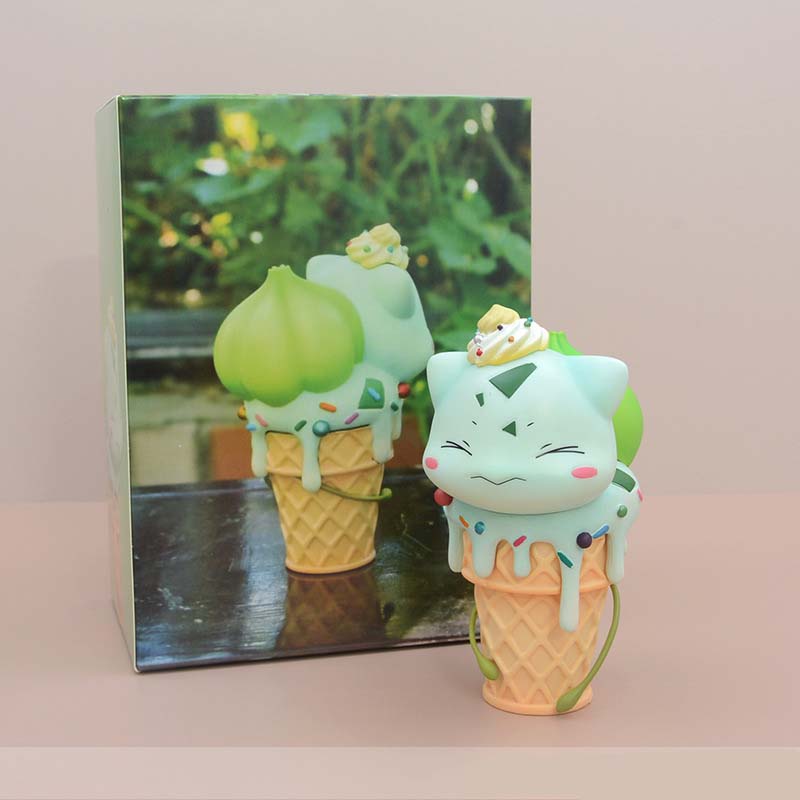 Pokemon Ice Cream Bulbasaur Action Figure Collectible Model Toy 12cm