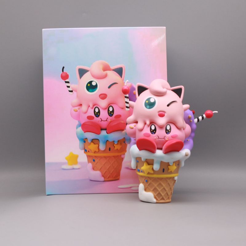 Pokemon Ice Cream Jigglypuff Action Figure Collectible Model Toy 14cm