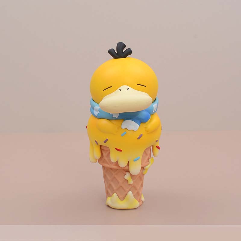 Pokemon Ice Cream Psyduck Action Figure Collectible Model Toy 14cm