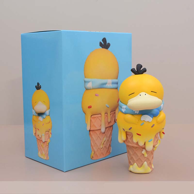 Pokemon Ice Cream Psyduck Action Figure Collectible Model Toy 14cm