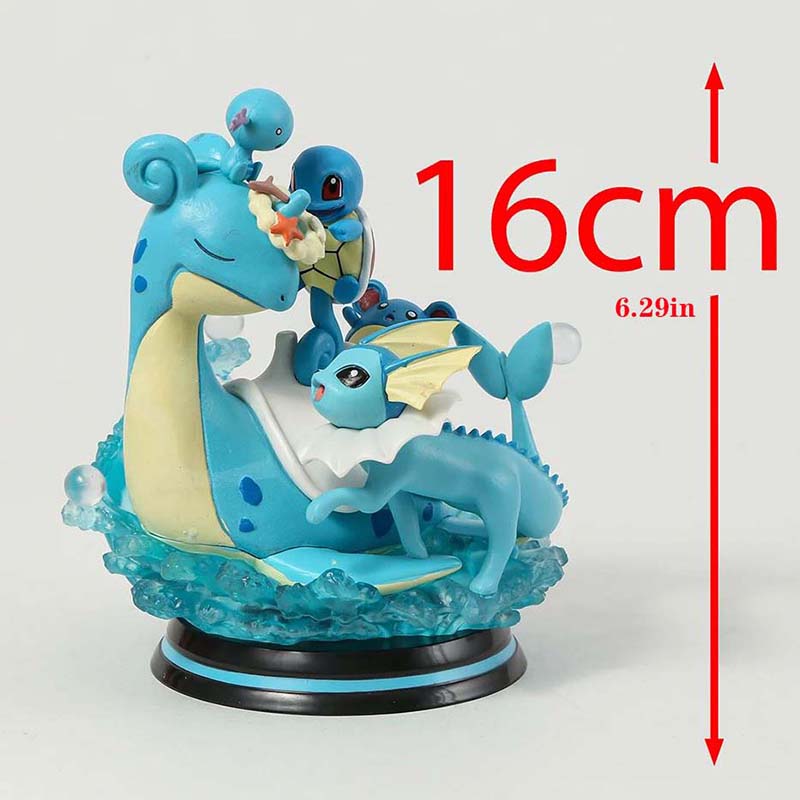 Pokemon Lapras Action Figure Collectible Model Toy with Light 16cm