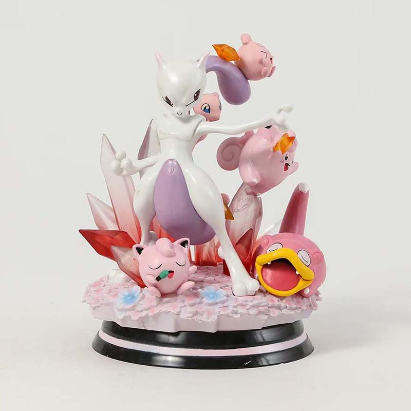 Pokemon Mewtwo Action Figure Collectible Model Toy with Light 14cm