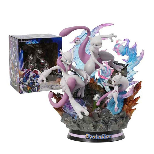 Pokemon Mewtwo Action Figure Collectible Model Toy with Light 28cm