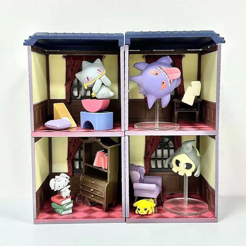 Pokemon Midnight Mansion Collection Action Figure Model Mini Toy 4pcs