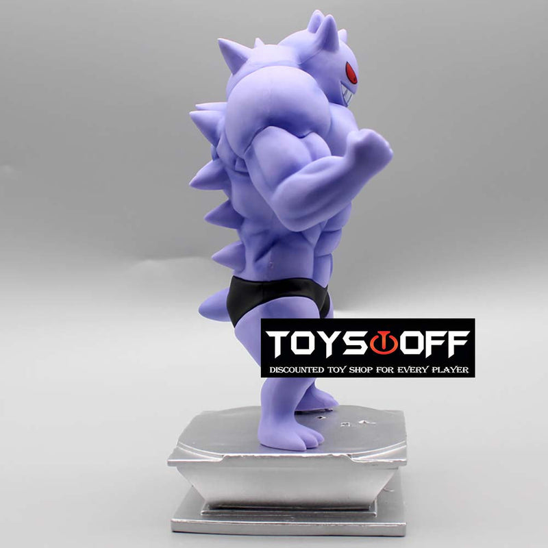 Pokemon Muscle Man Gengar Action Figure Funny Model Toy 18cm