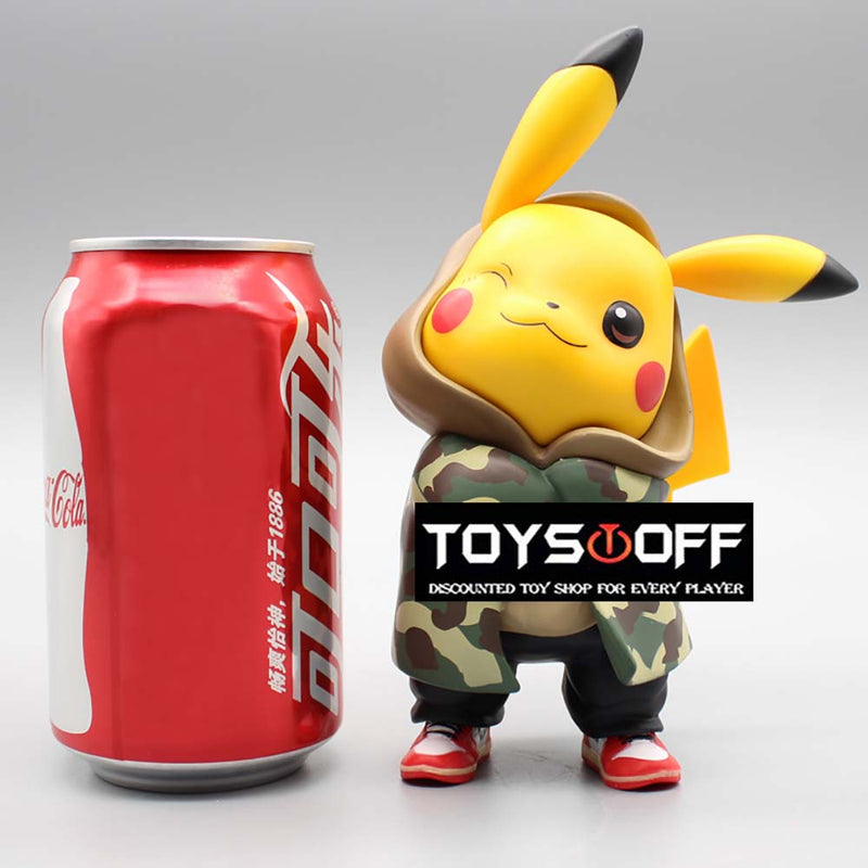 Pokemon Pikachu Camouflage Clothing Ver Action Figure Model Toy 15cm