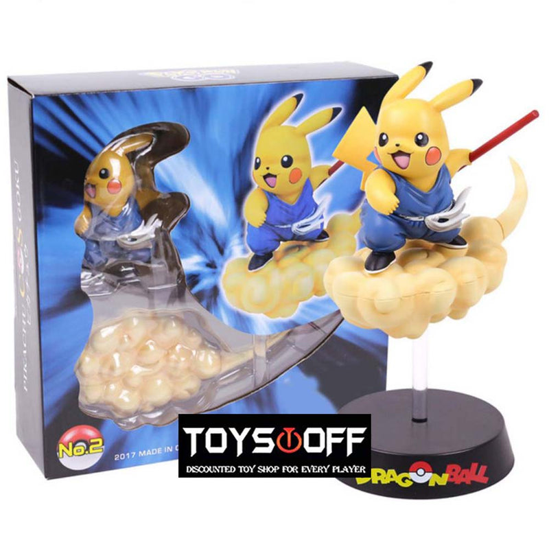 Pokemon Pikachu Cos Flying Son Goku Action Figure Model Toy 20cm