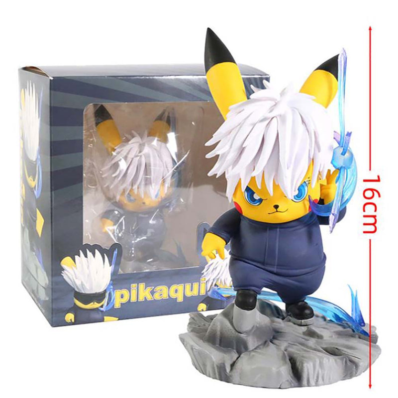 Pokemon Pikachu Cos Gojo Satoru Action Figure Model Toy 16cm