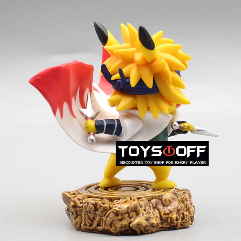 Pokemon Pikachu Cos Naruto Namikaze Minato Action Figure Funny Toy 10cm