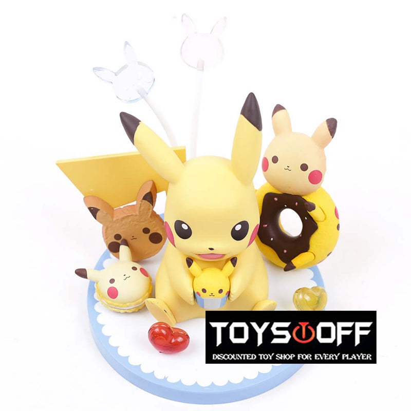 Pokemon Pikachu Tea Party Ver Action Figure Collectible Model Toy 10cm