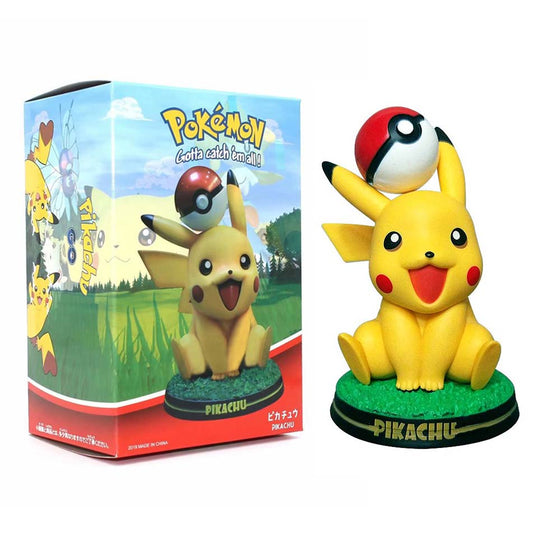 Pokemon Poke Ball Pikachu Action Figure Cartoon Model Toy 14cm