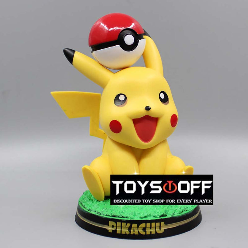 Pokemon Poke Ball Pikachu Action Figure Cartoon Model Toy 14cm