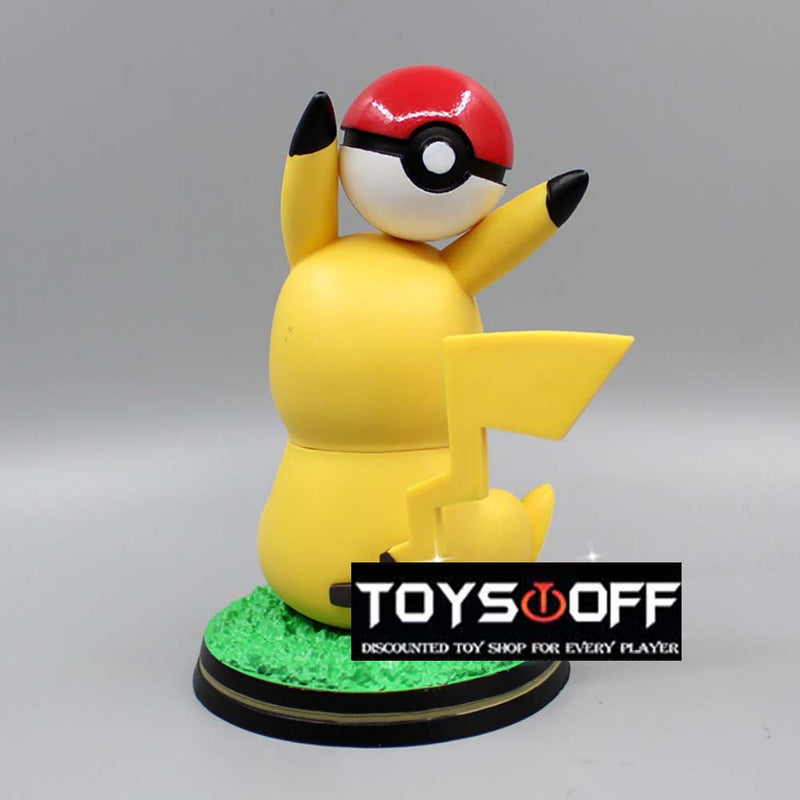 Pokemon Poke Ball Pikachu Action Figure Cartoon Model Toy 14cm