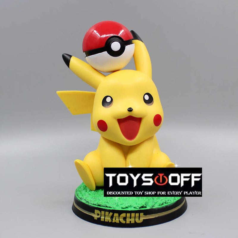 Pokemon Poke Ball Pikachu Action Figure Cartoon Model Toy 14cm