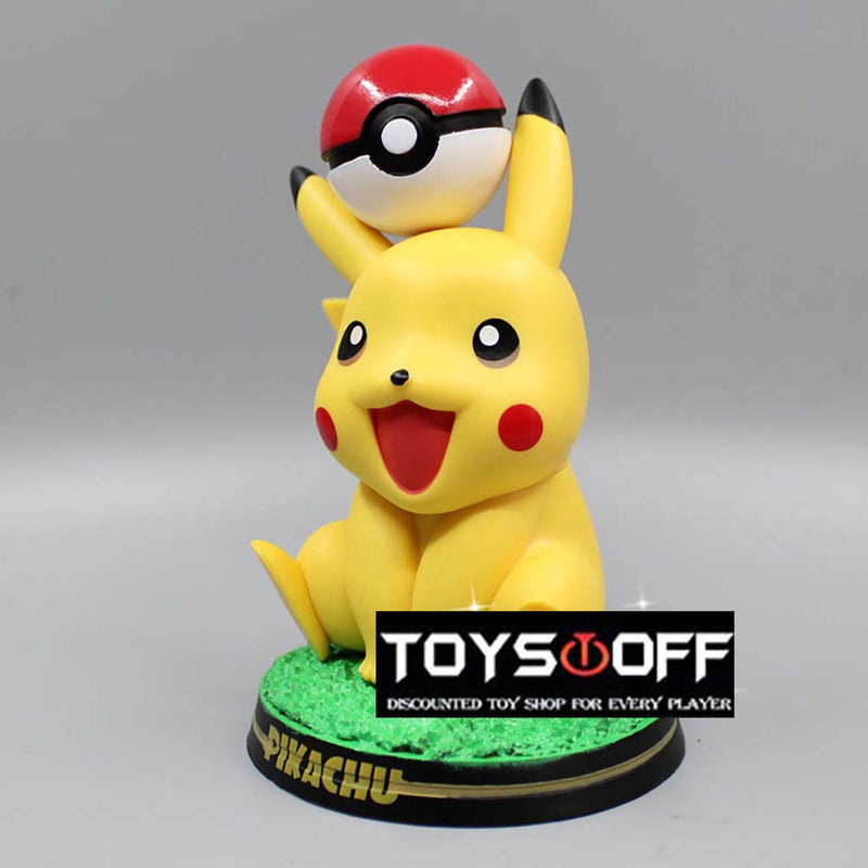 Pokemon Poke Ball Pikachu Action Figure Cartoon Model Toy 14cm