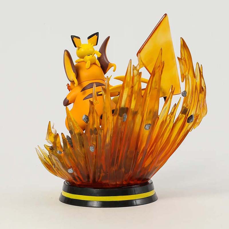 Pokemon Raichu Action Figure Collectible Model Toy with Light 25cm