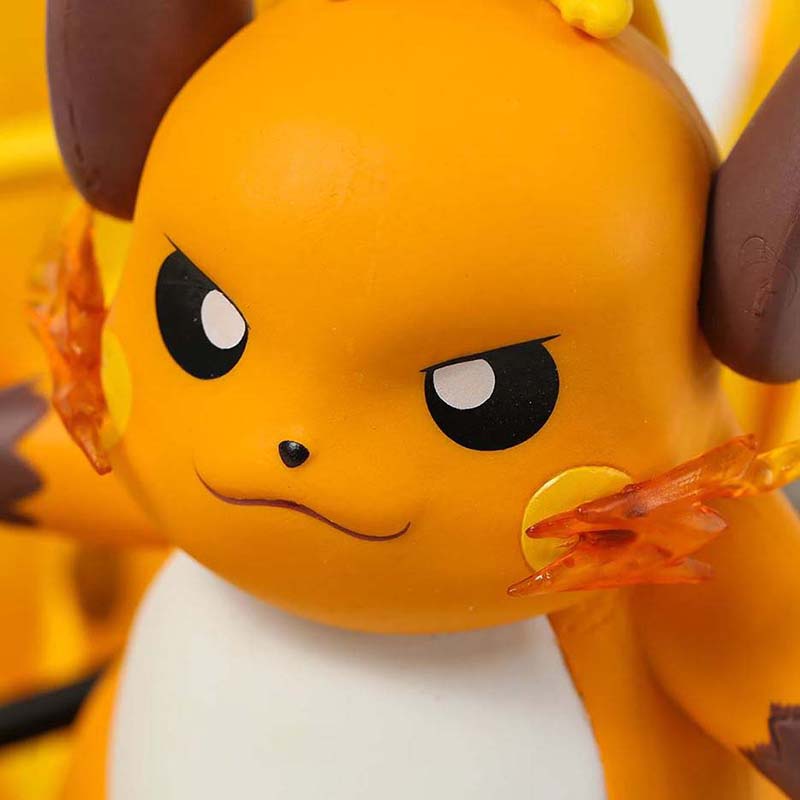 Pokemon Raichu Action Figure Collectible Model Toy with Light 25cm