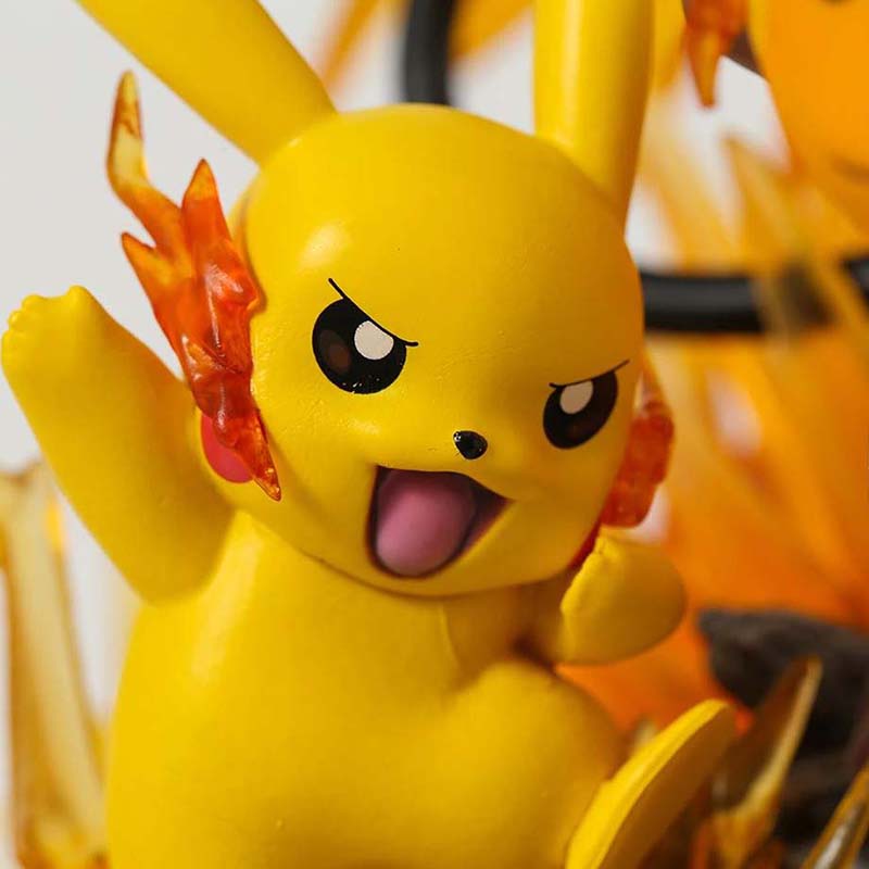 Pokemon Raichu Action Figure Collectible Model Toy with Light 25cm