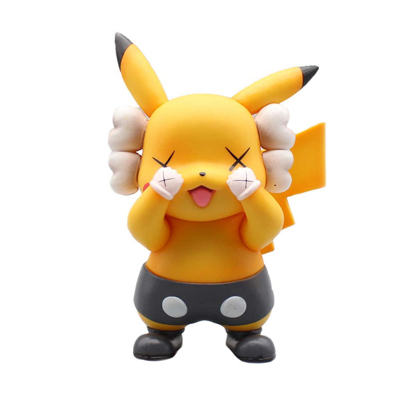 Pokemon Super Kaws Pikachu Action Figure Collectible Model Toy 10cm