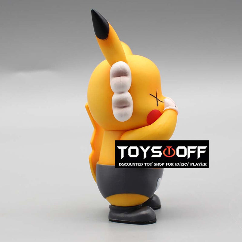 Pokemon Super Kaws Pikachu Action Figure Collectible Model Toy 10cm