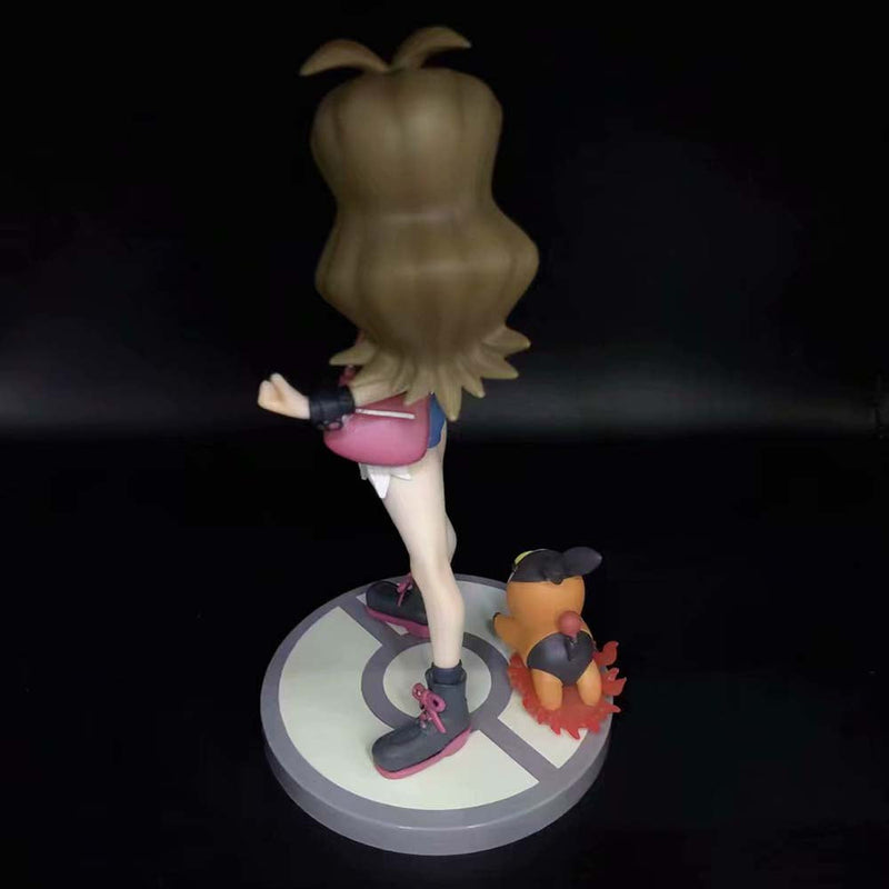 Pokemon Touko with Pokabu Action Figure Collectible Model Toy 20cm