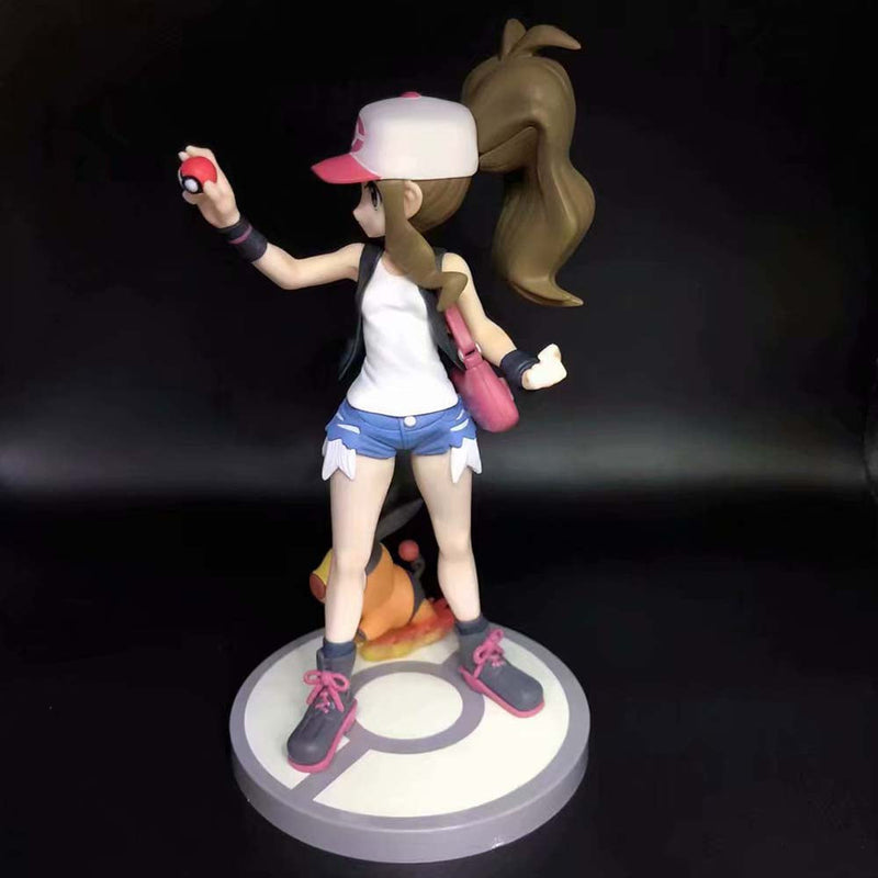 Pokemon Touko with Pokabu Action Figure Collectible Model Toy 20cm