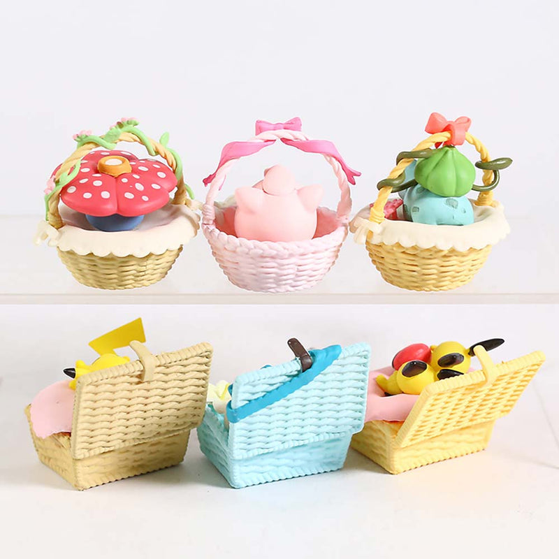 Pokemon Utatane Basket Action Figure Model Mini Toy 6pcs 6cm