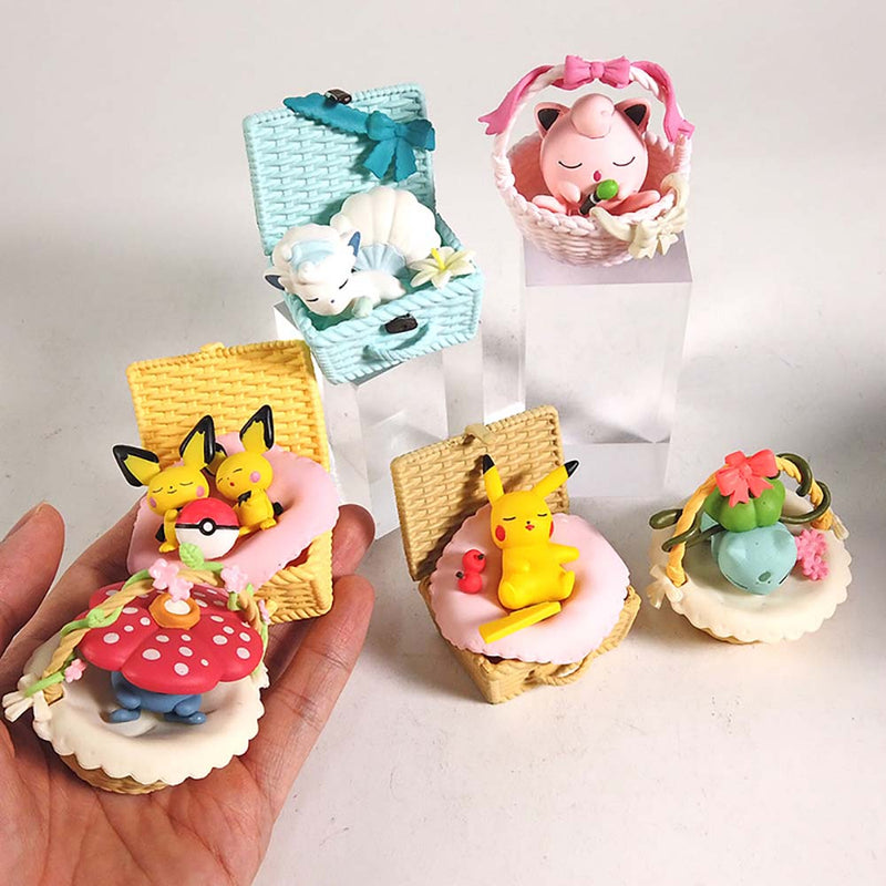 Pokemon Utatane Basket Action Figure Model Mini Toy 6pcs 6cm