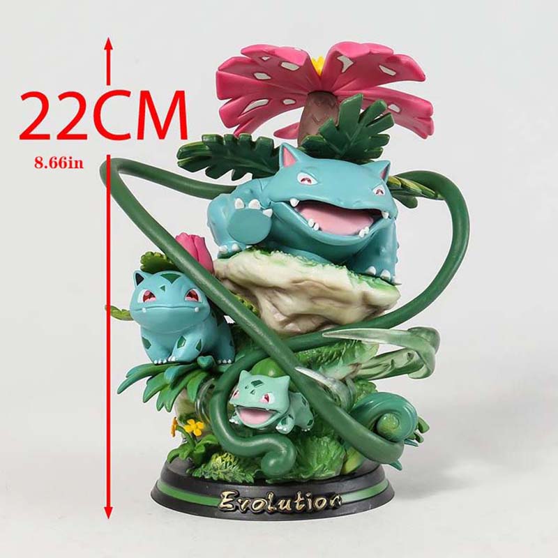 Pokemon Venusaur Action Figure Collectible Model Toy with Light 21cm