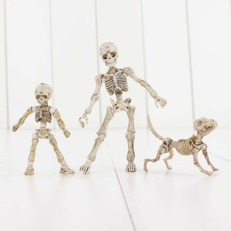 Pose Skeleton Mobile Pendant Action Figure Collectible Model Toy 3-8cm