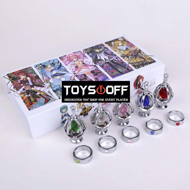 Puella Magi Madoka Magica Metal Collectible Model Cosplay Jewelry Set