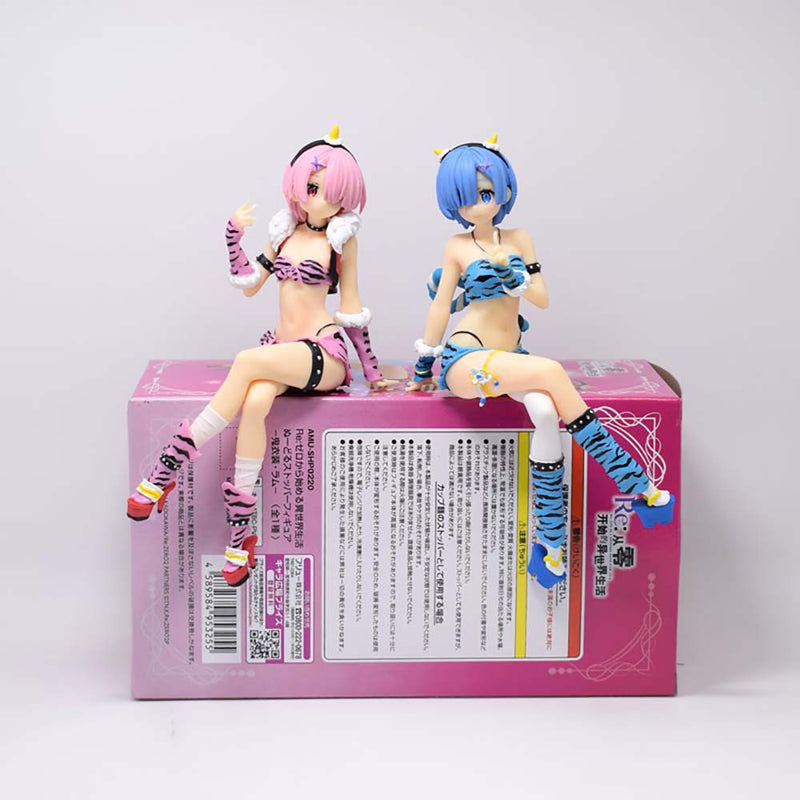 Rem And Ram Oni Costume Ver Action Figure Model Toy 15cm