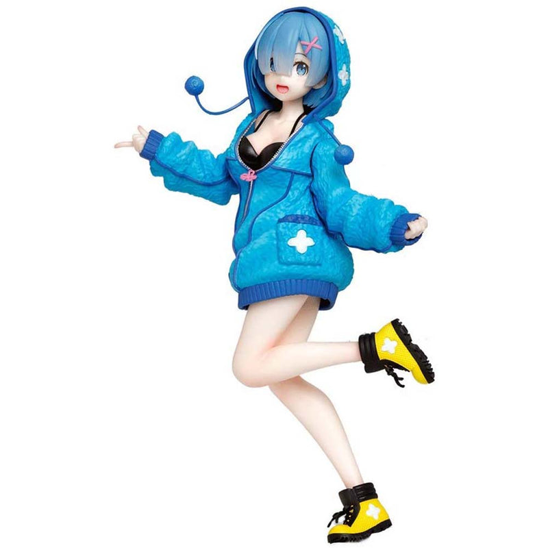 Rem Blue Sweater Jumping Ver Action Figure Model Toy 22cm