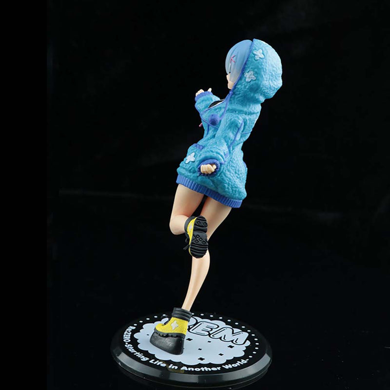 Rem Blue Sweater Jumping Ver Action Figure Model Toy 22cm