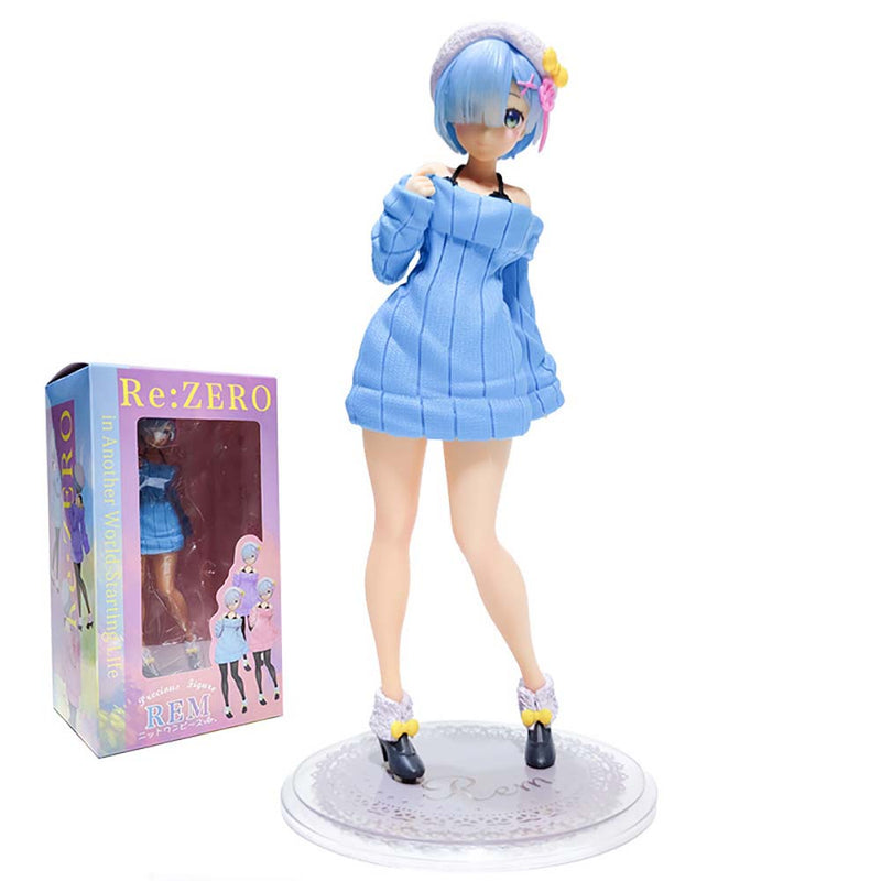 Rem Knit Dress Ver Action Figure Lovely Girl Model Toy 22cm