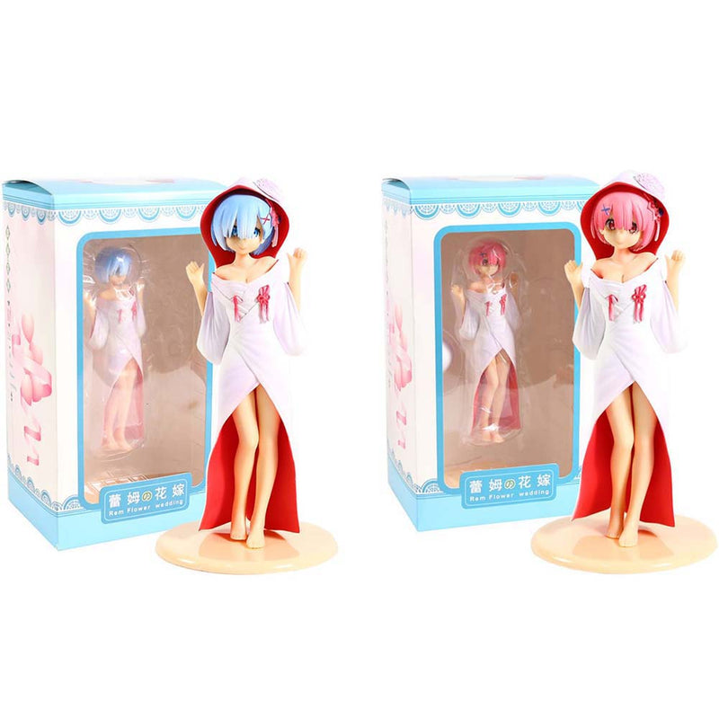 Rem Ram Flower Wedding Action Figure Collectible Model Toy 20cm