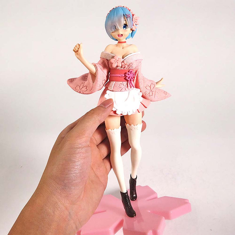 Rem Sakura Ver Action Figure Collectible Model Toy 23cm