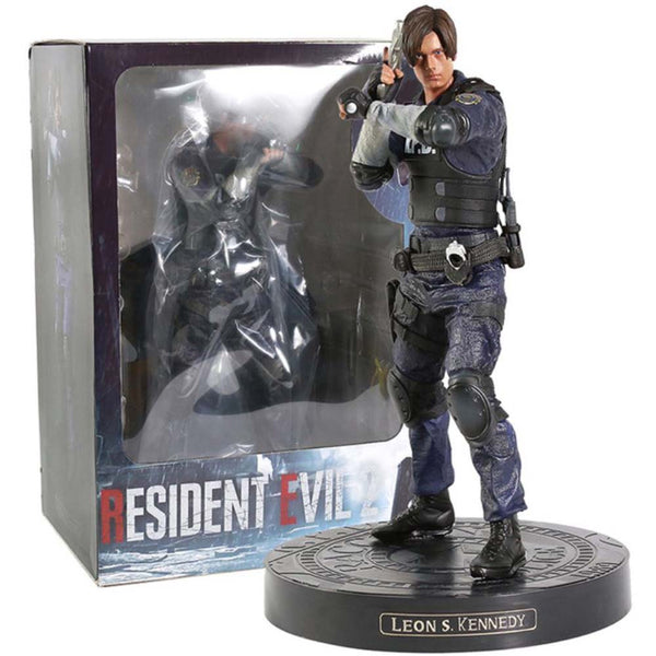 Resident Evil Leon Scott Kennedy Action Figure Collectible Model Toy 32cm