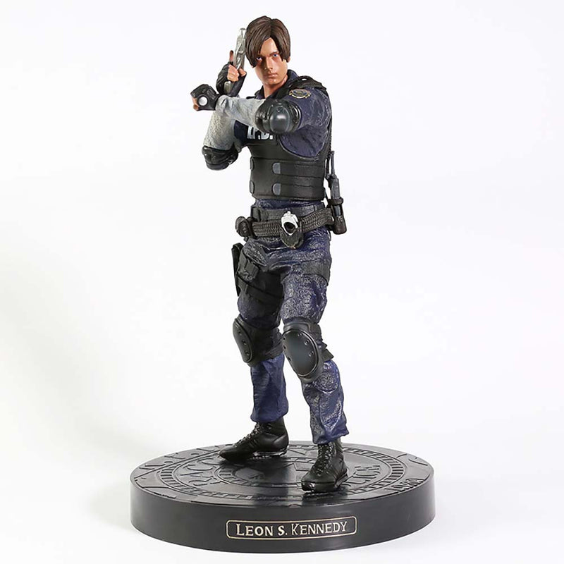 Resident Evil Leon Scott Kennedy Action Figure Collectible Model Toy 32cm