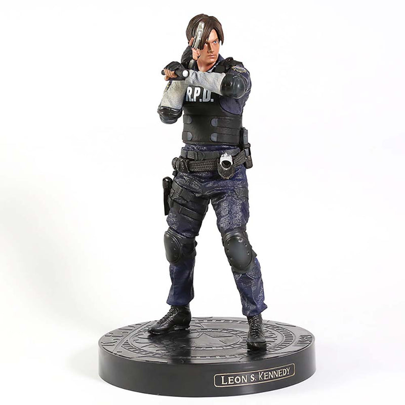 Resident Evil Leon Scott Kennedy Action Figure Collectible Model Toy 32cm