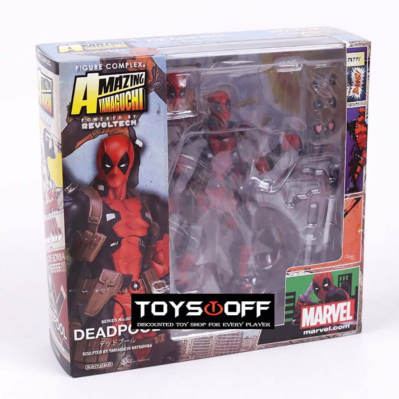 Revoltech Yamaguchi Series No 001 Deadpool Action Figure Model Toy 16cm