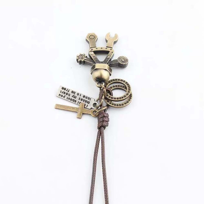 Robot Simple Personality Necklace Cartoon Accessories Retro Literary Cool Pendant - Toysoff.com