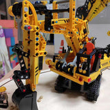 City Engineering Excavator Model Building Blocks Construction Kids Toy - Toysoff.com